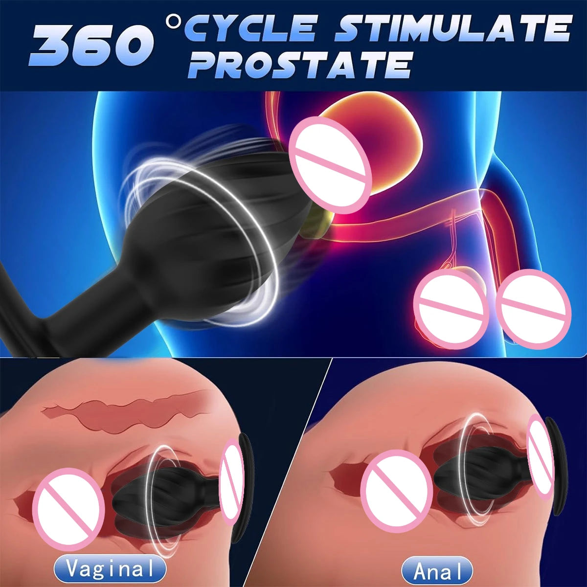 Vibrating Anal Plug 9-frequency Vibration Mode Prostate Massage Stick Wireless Remote Control Backyard Vibration Adult Sexy Toys luvshop24
