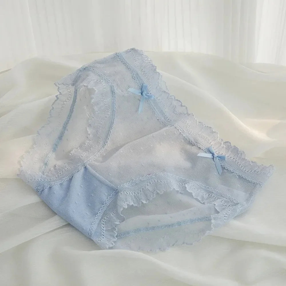 2024 Summer New Lace Sexy Women's Underwear Ultra Thin Breathable Comfortable Traceless Underwear Bragas Трусы 팬티 Белье luvshop24