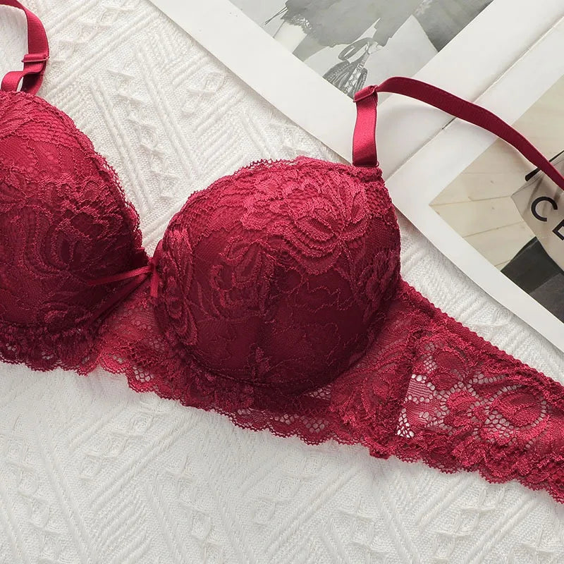 Lace Bras Set For Womens Sexy brs & panty sets Female Lingerie Embroidered 34/75 36/80 38/85 BCD Cup Underwear luvshop24