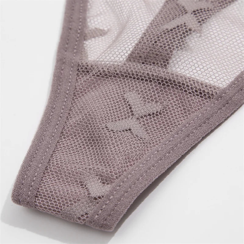 4Pcs Lace Bikini Panties Women Sexy Thongs Lace G-string Underpants S-XL Ladies Comfortable T-Back Underwear Sexy Lingerie 2022 luvshop24