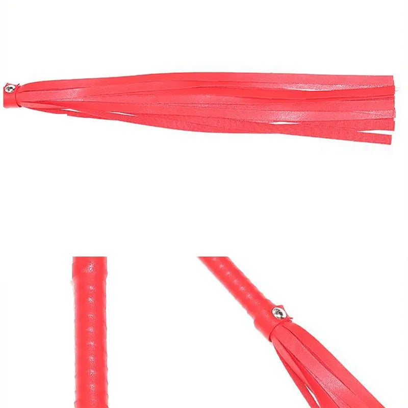 High Quality Pu Leather Pimp Whip Racing Riding Crop Party Flogger Hand Cuffs Queen Black Horse Riding Whip Sports Horsewhip luvshop24