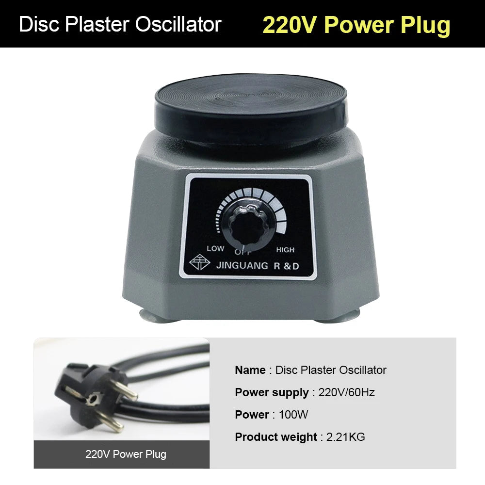 110V/200V Lab Vibrator 4" Oscillator Round Shaker Plaster Vibrator Plate Dental Equipment Machine Roundness Vibrator Plaster luvshop24
