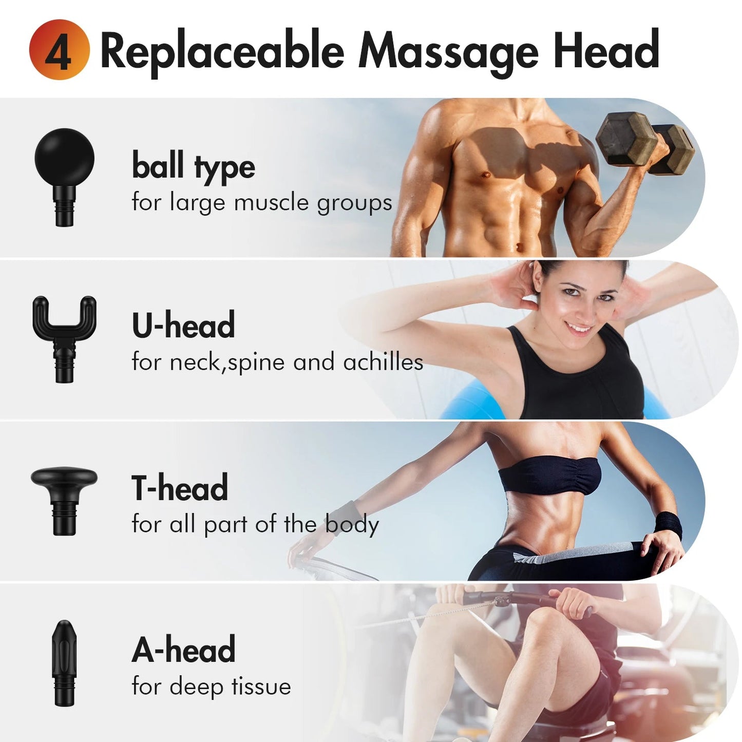 SEJOY Deep Tissue Muscle Vibrator Massager Gun Handheld Massage Gun Fascia Gun for Pain Relief luvshop24
