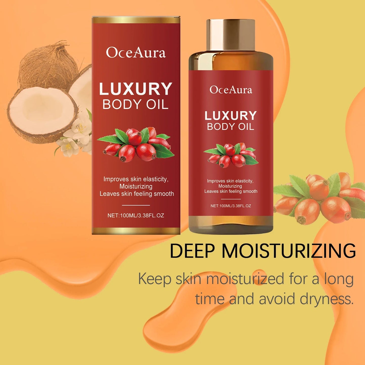 Relaxing Body Massage Oil Long Lasting Moisturizing Dry Skin Care Essence Improve Rough Reduce Pigmentation Skin Brightening Oil luvshop24