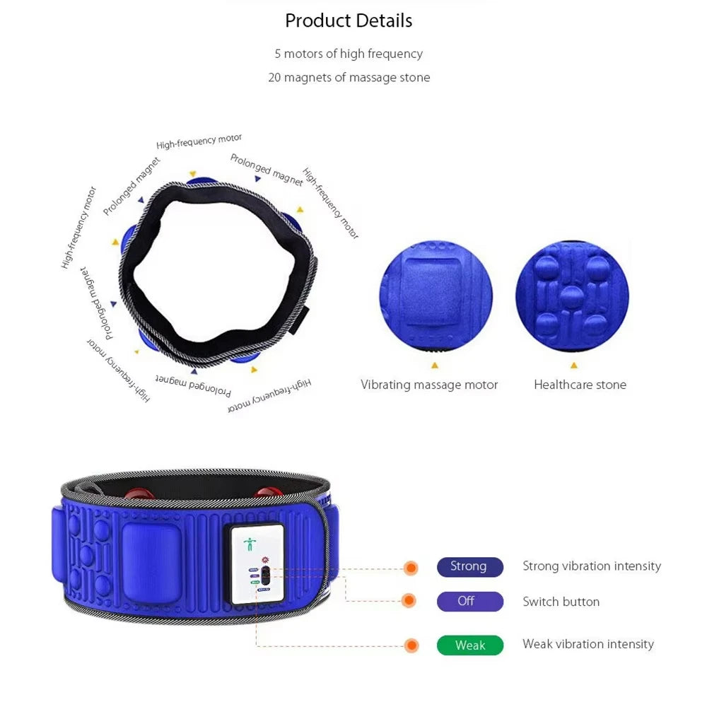 X5 Slimming Belt Vibration Fat Shake Machine Lazy Sports Fat Burning and Reducing Massager Massage Belt Muscle Stimulator luvshop24