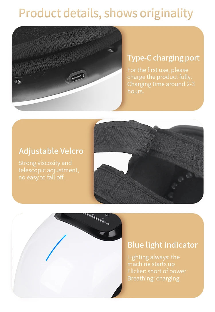 Multifunctional Smart Cordless Knee Massager Vibration Knee Relaxing Massage Machine Joint Knee Device Gifts for Grandma Grandpa luvshop24