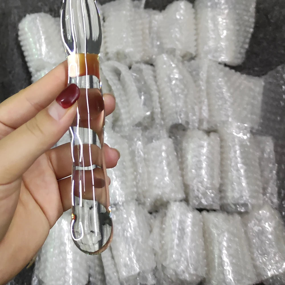 Sea Horse Glass Anal Plugs Wholesale Glass Masturbation Erotic Toys Pink Purple Black Green Blue Crystal Glass Dildos for Women luvshop24