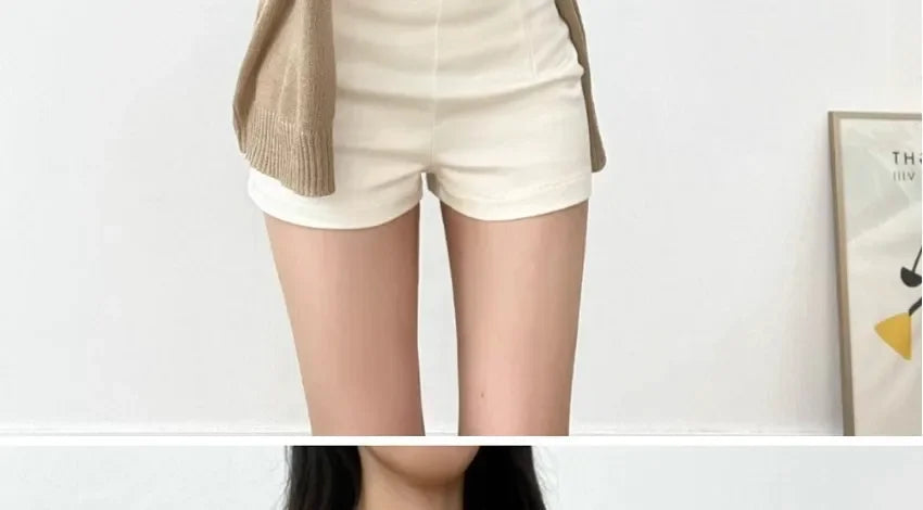 2024 New Women's High-waisted Slimming Spandex Shorts Sexy Tightening Hip Covering Versatile Casual Heat Pants Autumn luvshop24
