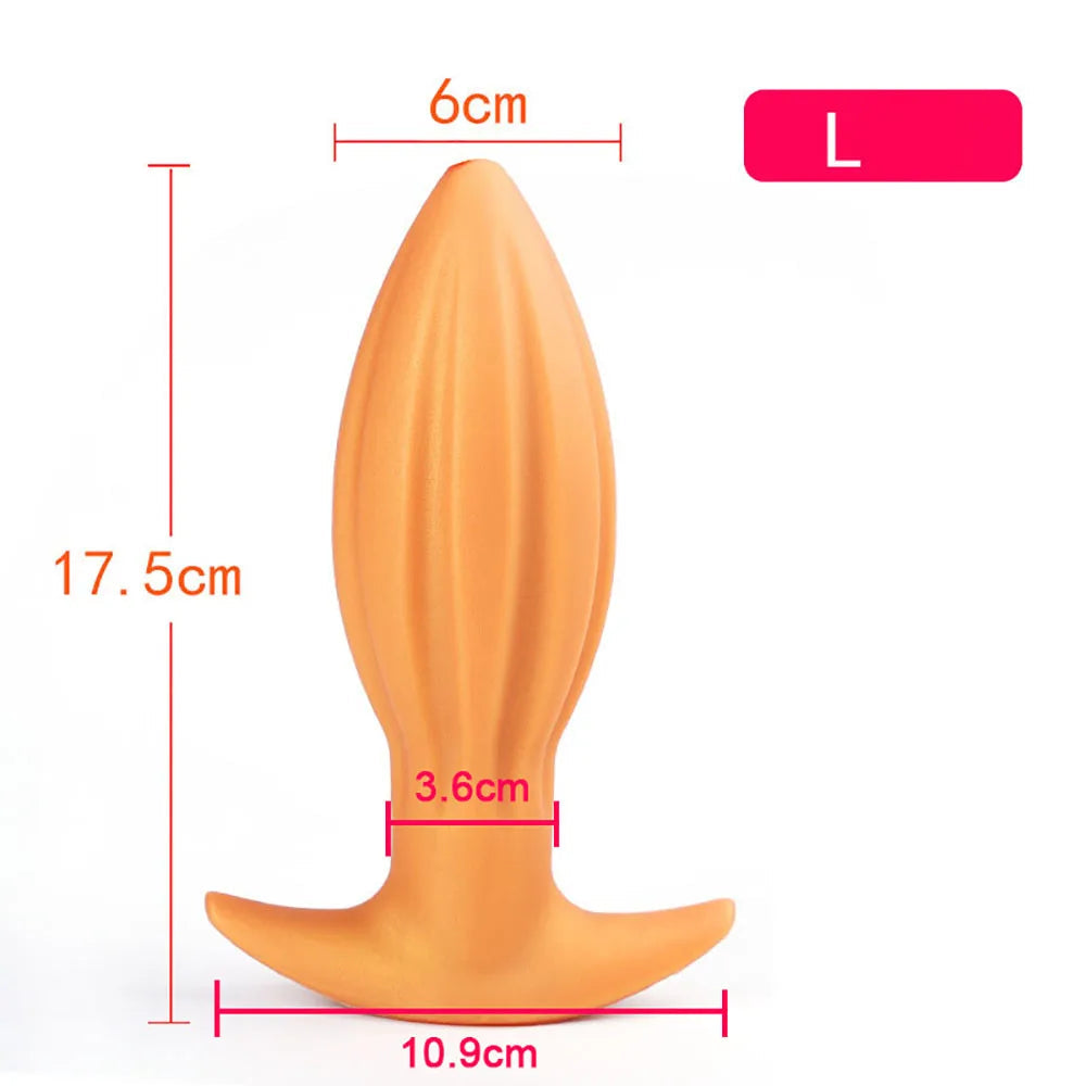 Soft Anal Plugs for Gay Men Prostate Massage Liquid Silicone 35-80mm Huge Butt Plug Anal Training Comfortable To Wear But Plug luvshop24