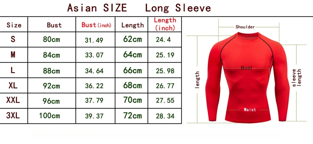 1pcs Men Long-sleeved Thermal Underwear Male Tight Fitting Fast Dry Elastic Fitness Suit Set Man Autumn Winter Sprots Wear luvshop24