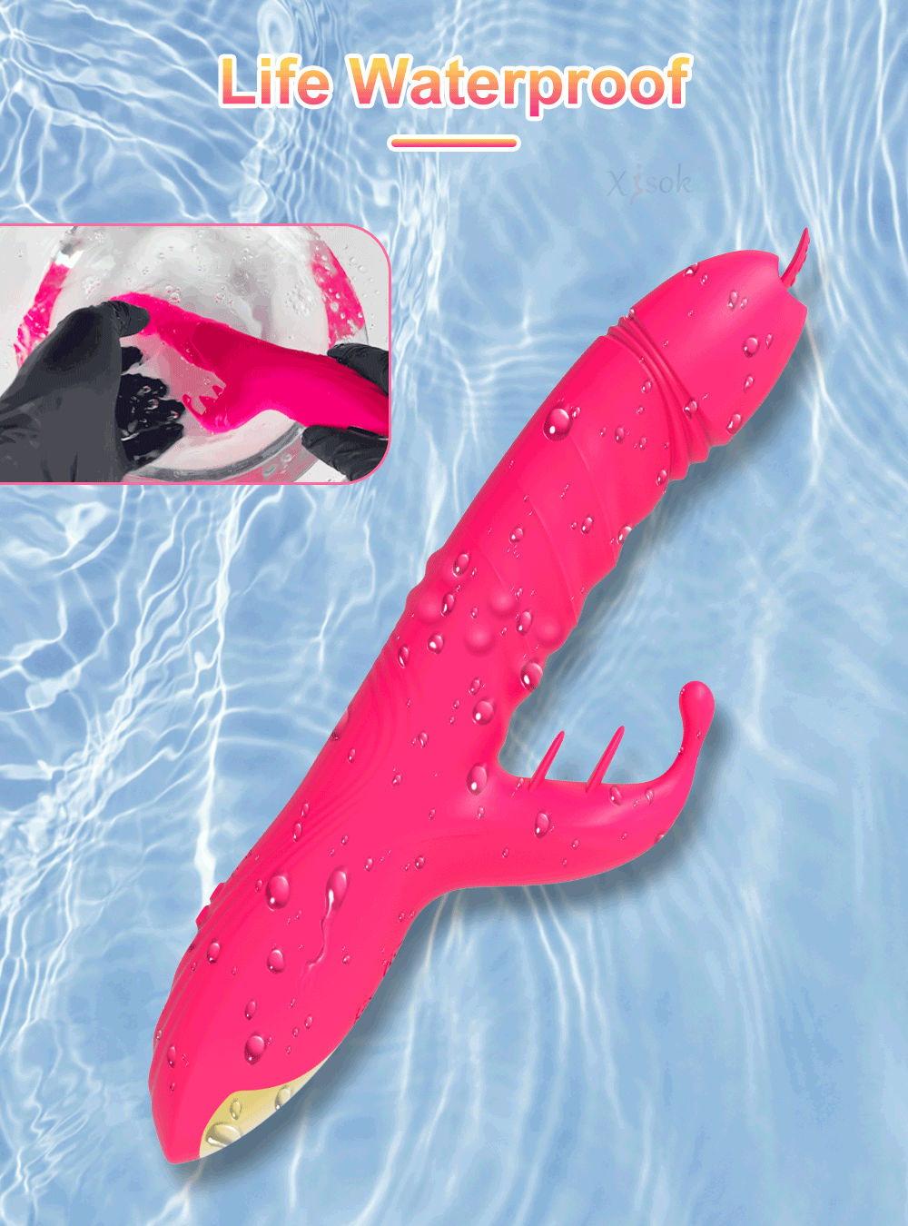 Rabbit Vibrator For Women Powerful G Spot Telescopic Rotating Clitoris Vagina Stimulator Female Masturbator For Adult Sexy Toys luvshop24