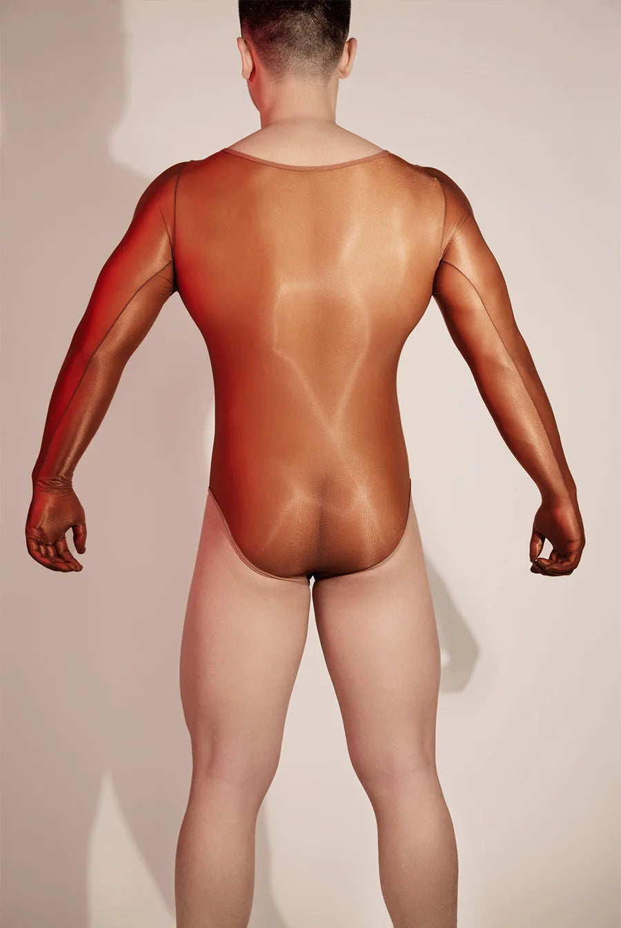 Hot Sexy Oil Shiny Bodysuit for Men Body Stockings Sheer See Through Five Fingers Glove Leotard Male Erotic Lingerie Sex Clothes luvshop24