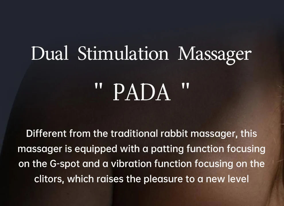 DRY WELL Rabbit Vibrator with Unique Patting Function Clitoris Stimulator Dildo with 10 Powerful Modes Dual Motor Stimulator luvshop24