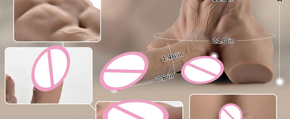RENHEYUOU new adult sex toy anal big dick doll male female masturbation male adult sex doll half body gay sex toys 18+ xxx luvshop24