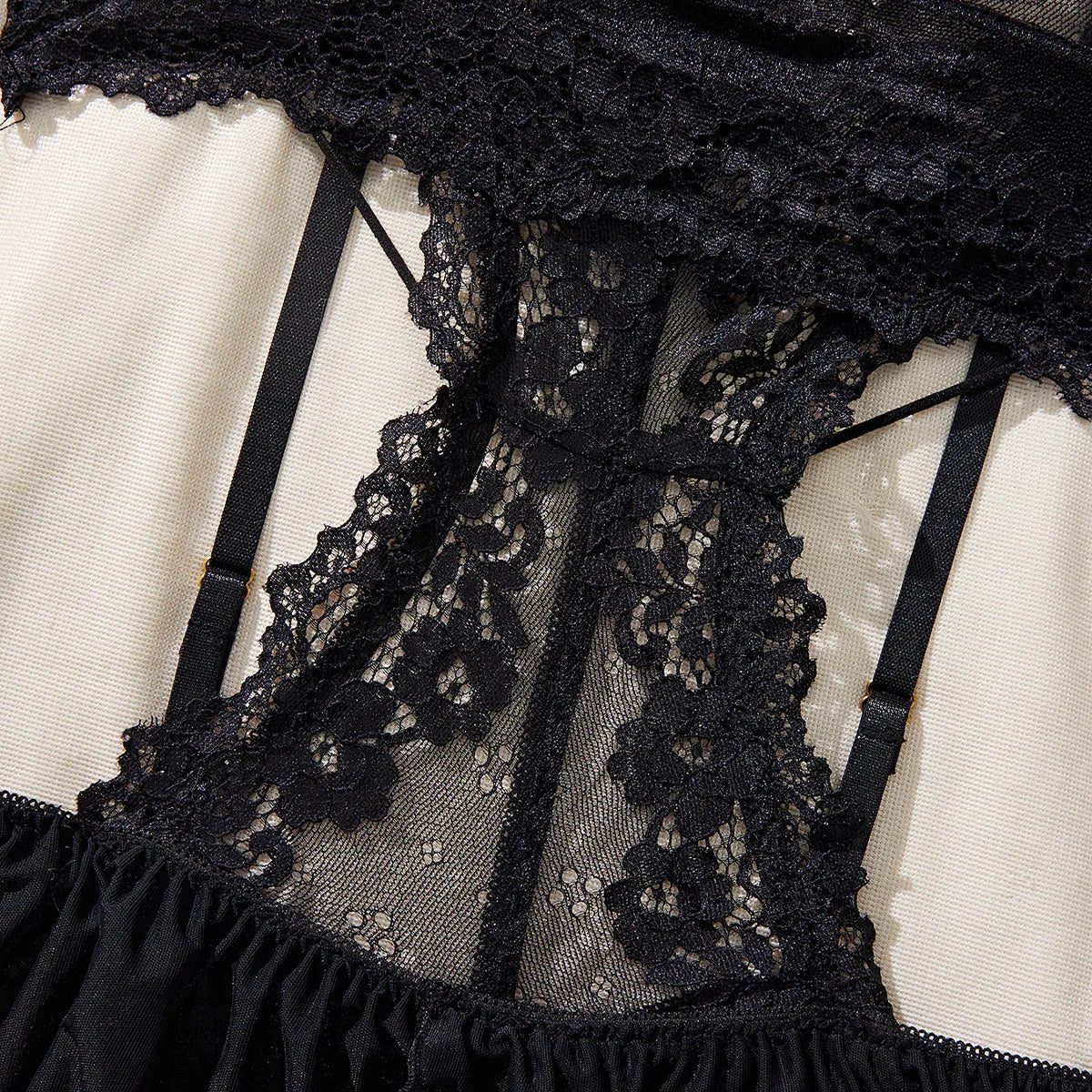 Plus Size Women's Exotic Lingerie Sets Lace Fluoroscopy Beauty Tulle Elegant Sexy Lingerie Female Underwear Lingerie For Ladies luvshop24