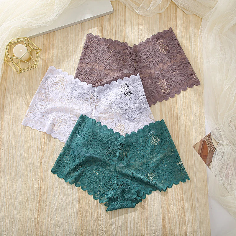1PC Lace Underwear Sexy Women Panties Low Waist Hollow Out Ladies Briefs Transparent Female Underpants Womens Lingerie S-XL luvshop24