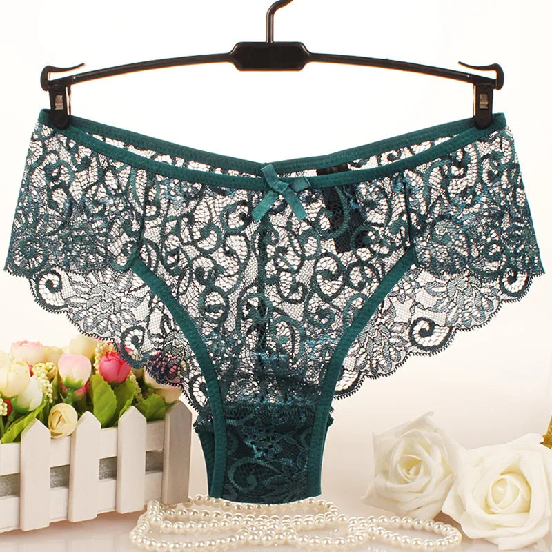 Lace Women Underwear Seamless Ultra Thin Underwear for Female Breathable High Waist Solid Color Panties Трусы Женские Кружевные luvshop24