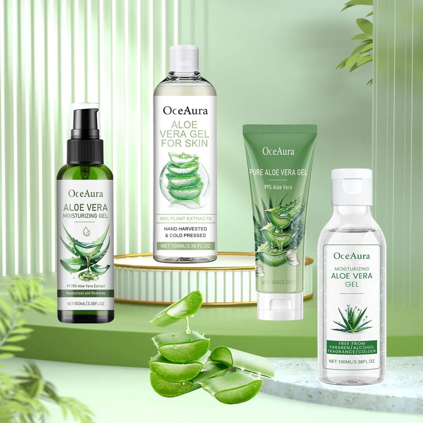 Aloe Vera Gel Pore Shrinking Oil Control Ance Remover Moisturizing Brighten Anti-Aging Facial Essence Beauty Skin Care Products luvshop24