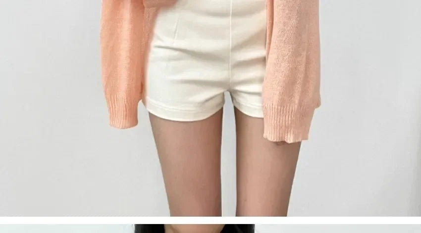 2024 New Women's High-waisted Slimming Spandex Shorts Sexy Tightening Hip Covering Versatile Casual Heat Pants Autumn luvshop24