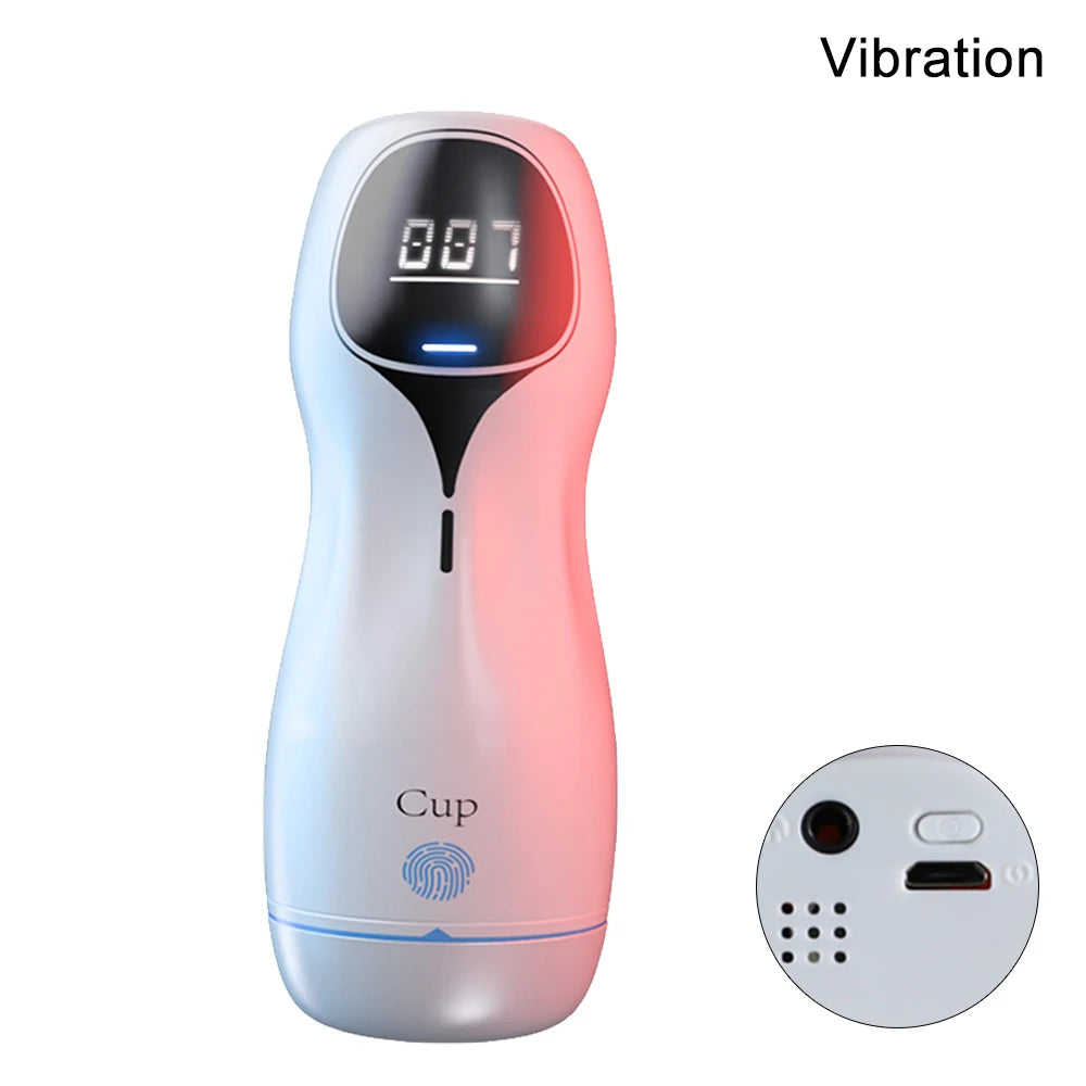 Powerful Sucking Masturbation Cup Realistic Anal Vagina Pocket Pussy Blowjob Massager Male Masturbator Sex Toys for Men 18+ luvshop24