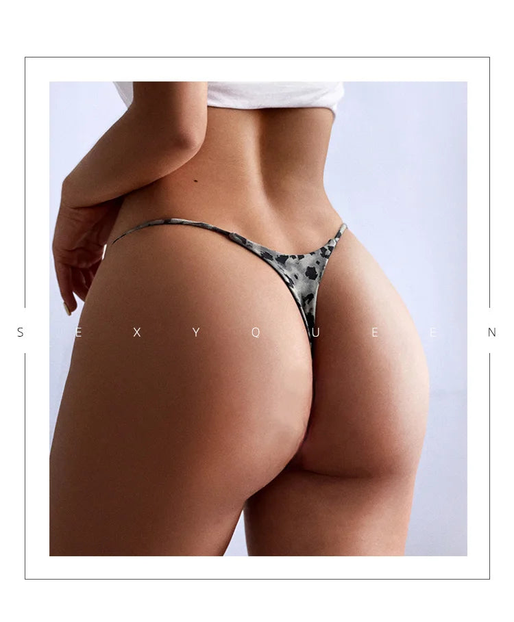 Cotton Leopard G String Women Panties Sexy Briefs Thong Low Waist T-back Bikini Underwear Seamless Female Lingerie Size S-XXL luvshop24