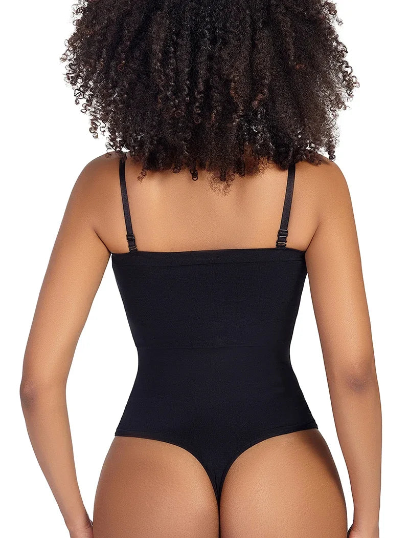 Womens Sexy Bodysuits Tummy Control Thong Shapewear Waist Trainer Corset Adjustable Strap Fajas Soft Sleeveless Lingerie Push Up luvshop24