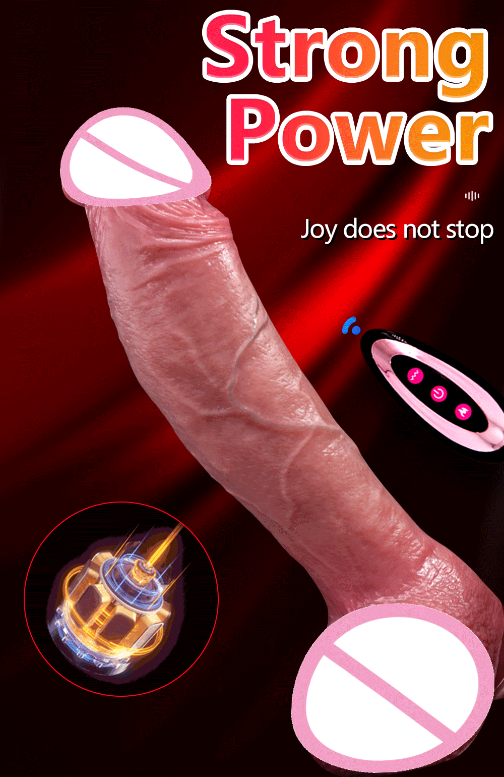 10.6in Long Realistic dildo vibrator penis telescopic Swing Heating silicone dildo female remote control Vibrators for Women Men luvshop24