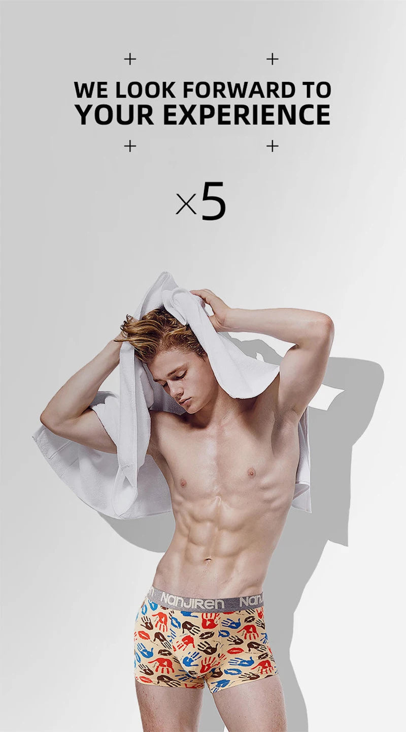 Hot Underwear Men Cotton Boxer Homme Brand Underpants Male Panties Breathbale Shorts U Convex Pouch Plus Size L-5XL luvshop24