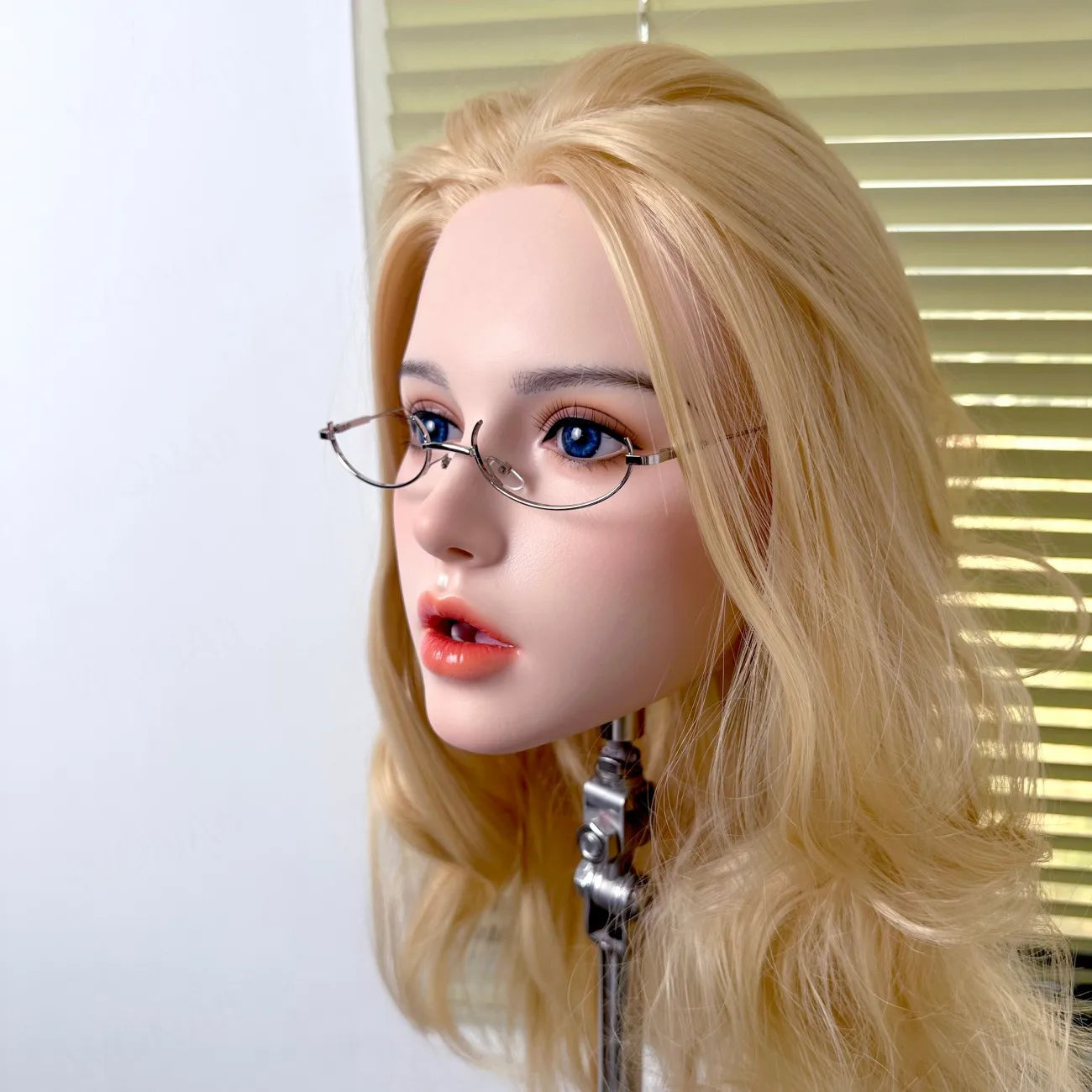 1:1 adult simulation head, with tongue and teeth, real oral cavity, can be used in conjunction with human silicone head for hair luvshop24