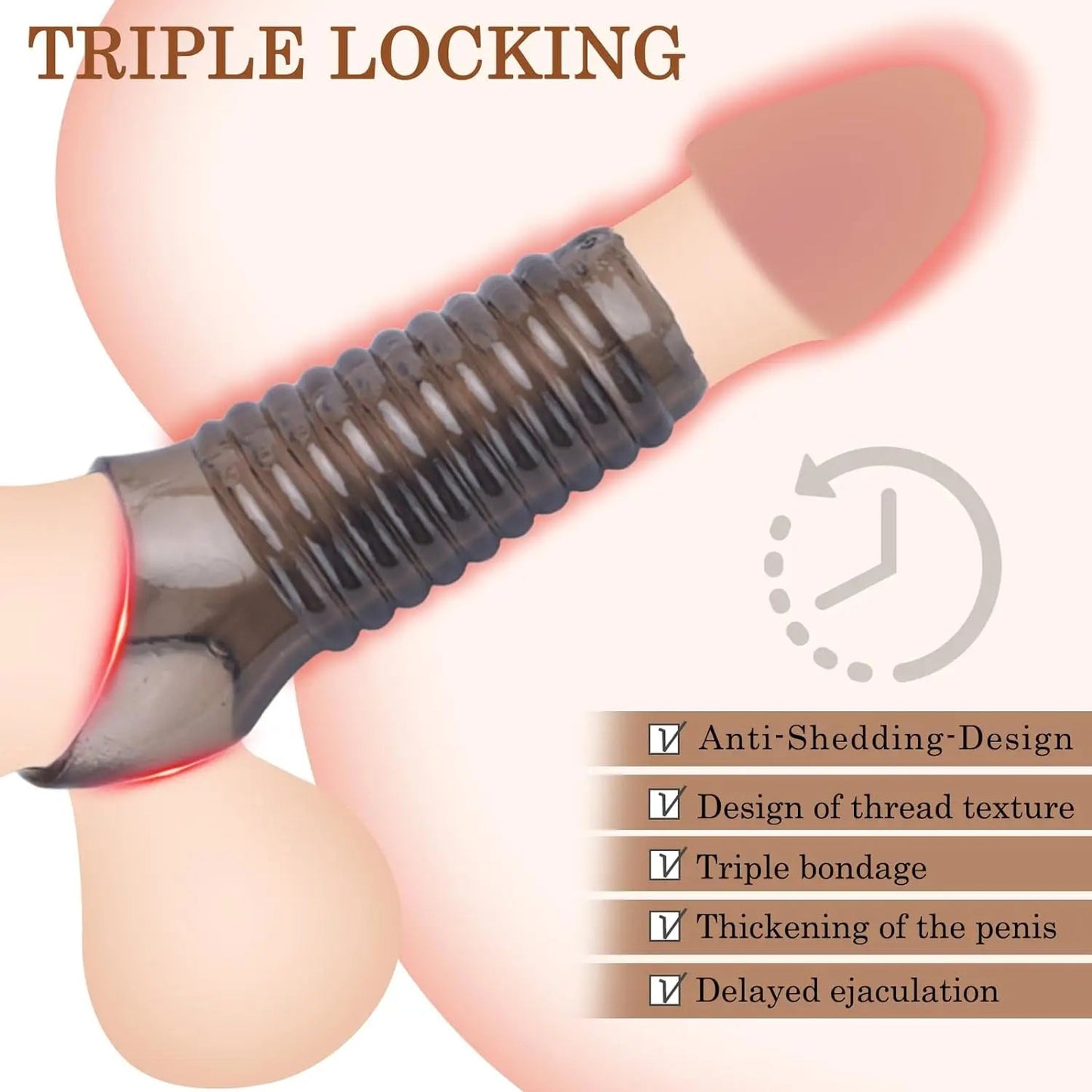 Cock rings for men reusable silicone penis enlarge sleeves delay ejaculation stronger erection stimulation sex toys for couple luvshop24