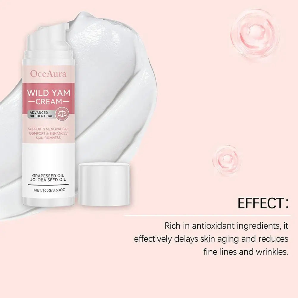 Wild Yam Cream Facial Cream For Women Natural Estrogen Moisturizer Cream With Wild Yam Hydrates, Firms & Revitalizes Skin Care luvshop24