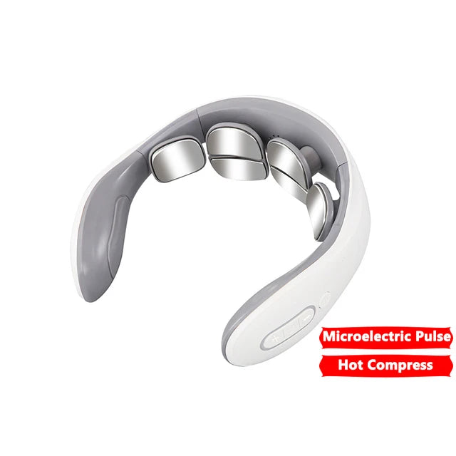 Smart Neck Massage Instrument Portable Shoulder Neck Massage Cervical Vertebra Health Care Vibrator Heating Compress Massage luvshop24