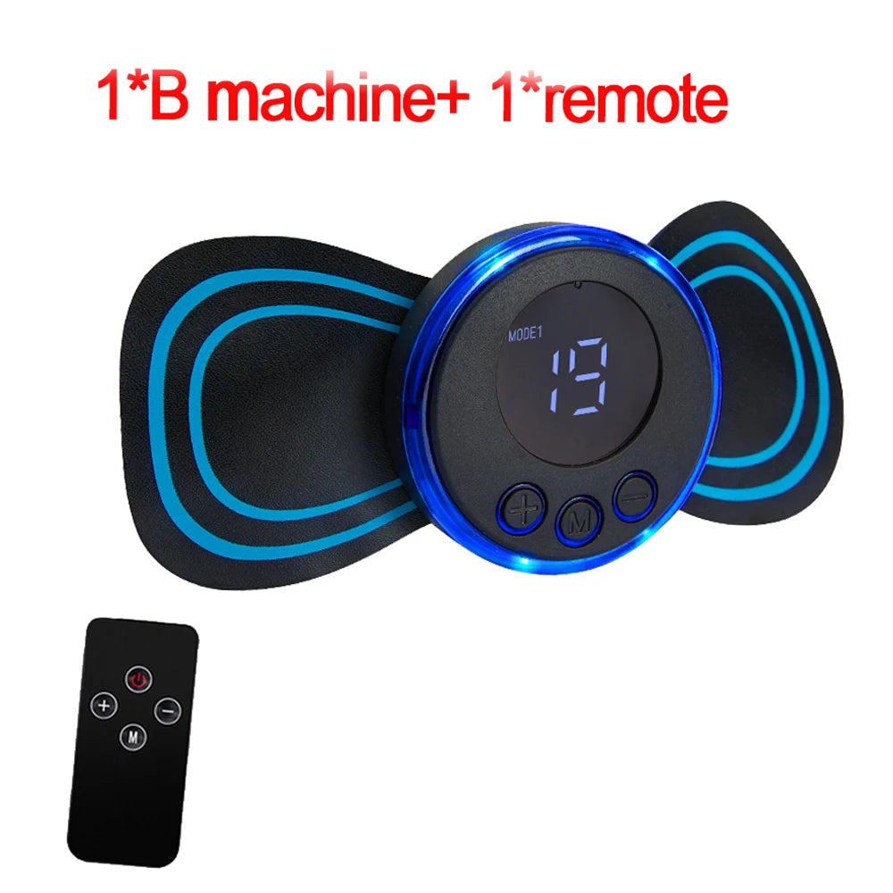 Neck Massager EMS Muscle Stimulator Electric Cervical Massage Patch Low Frequency Pulse Massage Pads Pain Relief Relaxation Tool luvshop24