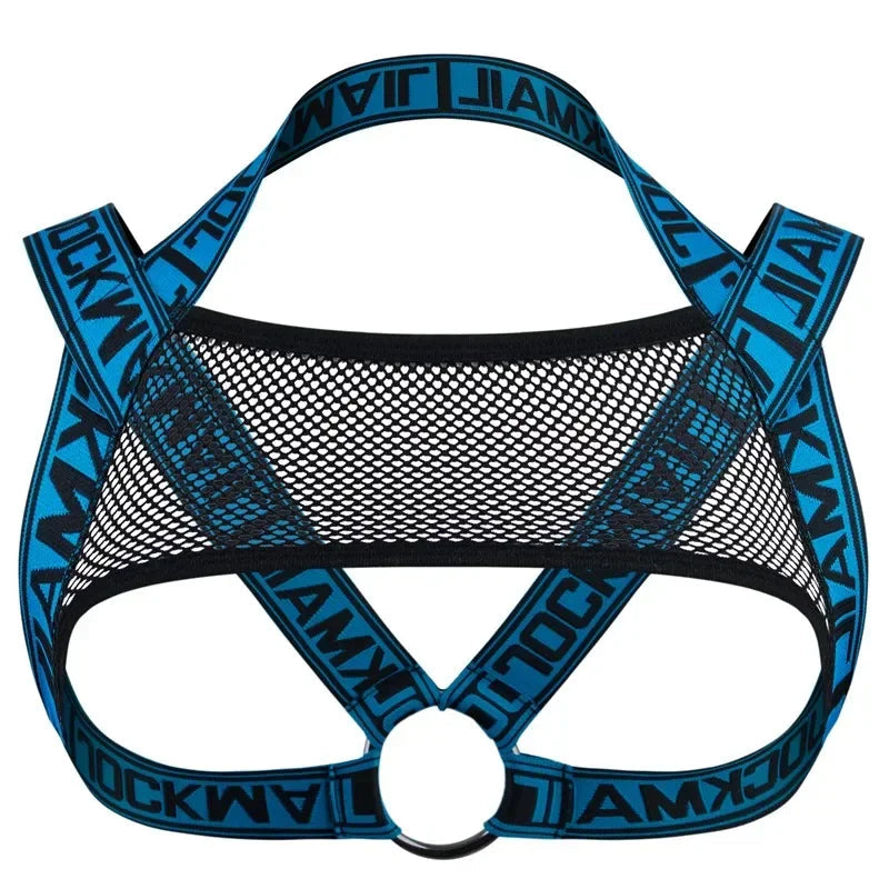 Jockmail Leather Sex Underwear Adults Erotic Lingerie Elastic Suit Sissy Bra Bondage Harness Tank Top Men for Sexy Gay Boys luvshop24
