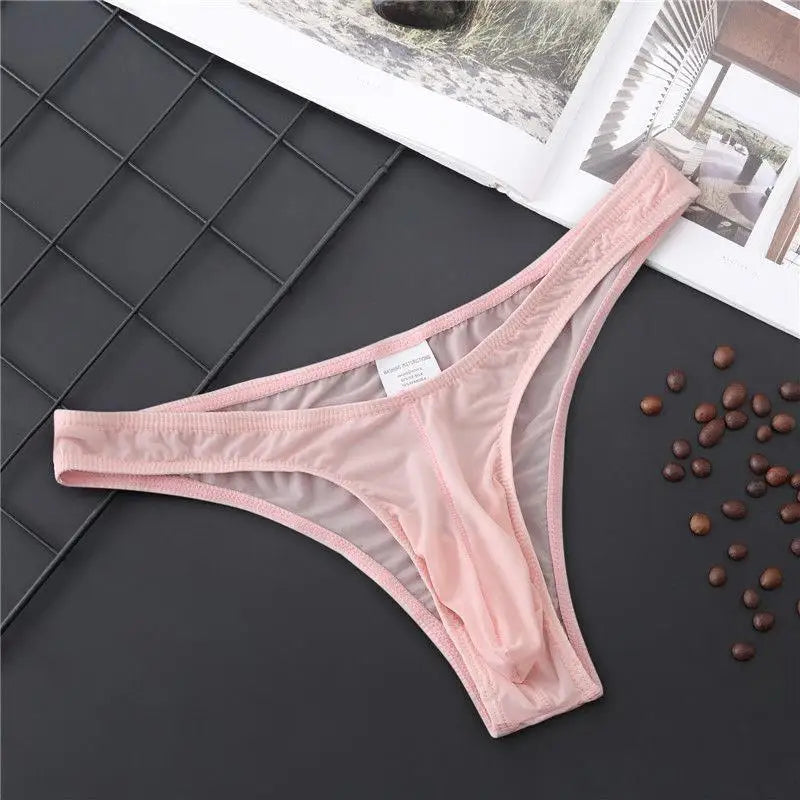 Sexy Men Briefs Silky Penis Mix-Colors Bikini Pouch Panties Underwear Sissy Mens G Strings Thongs Sexy Gays Men Underwear luvshop24