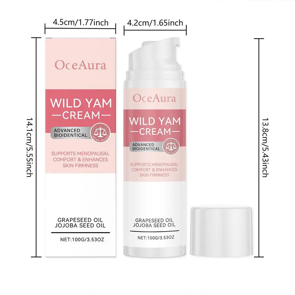 Wild Yam Cream Facial Cream For Women Natural Estrogen Moisturizer Cream With Wild Yam Hydrates, Firms & Revitalizes Skin Care luvshop24