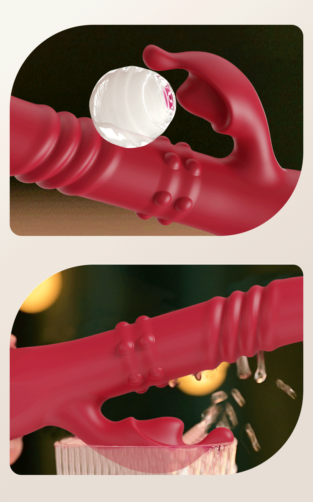 Rabbit Vibrators Thrusting Dildo for Women 10 Vibration Thrust Rotating Mode Clit G Spot Stimulator Sex Toys for Couple Pleasure luvshop24