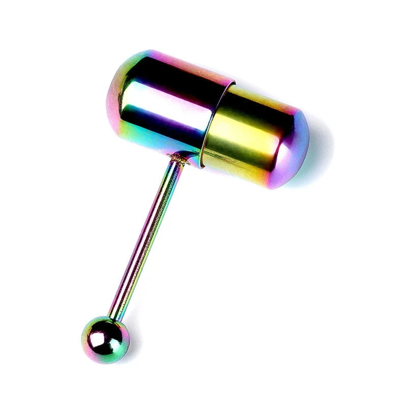 Stainless Steel Vibrating Tongue Ring Barbell Tongue Piercing Jewelry Tongue Body Piercing Barbell Tongue Rings Wholesale luvshop24