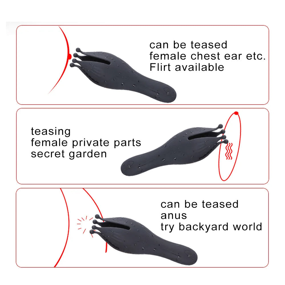 Glans Trainer for Men Powerful Vibrating Penis G Spot Masturbator Soft Fingertip Prolong Endurance Massage Vibrator Erotic Toys luvshop24