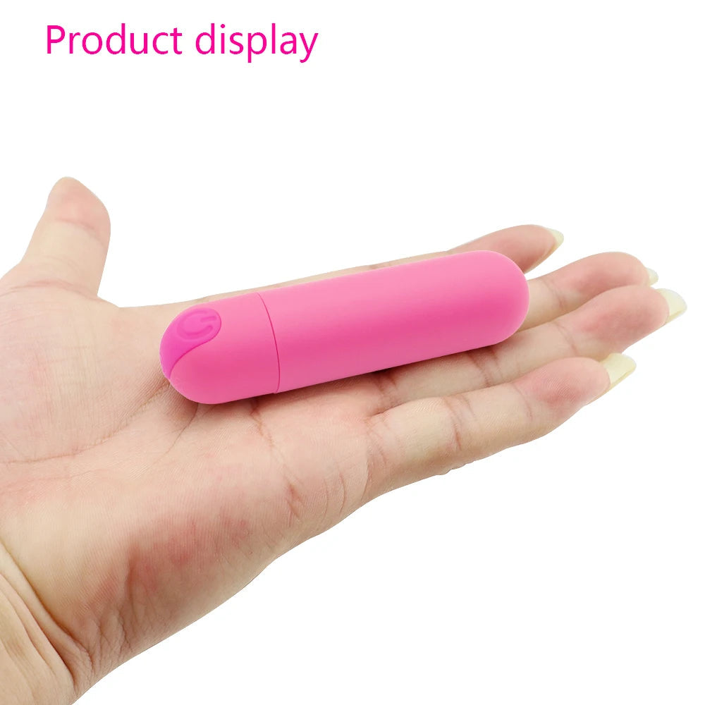 Bullet Vibrator Clitoris and G-Spot Stimulator Nipple Vibrate Massager Vibrating Wand Orgasm Vagina Dildo 10 Speeds for Travel luvshop24