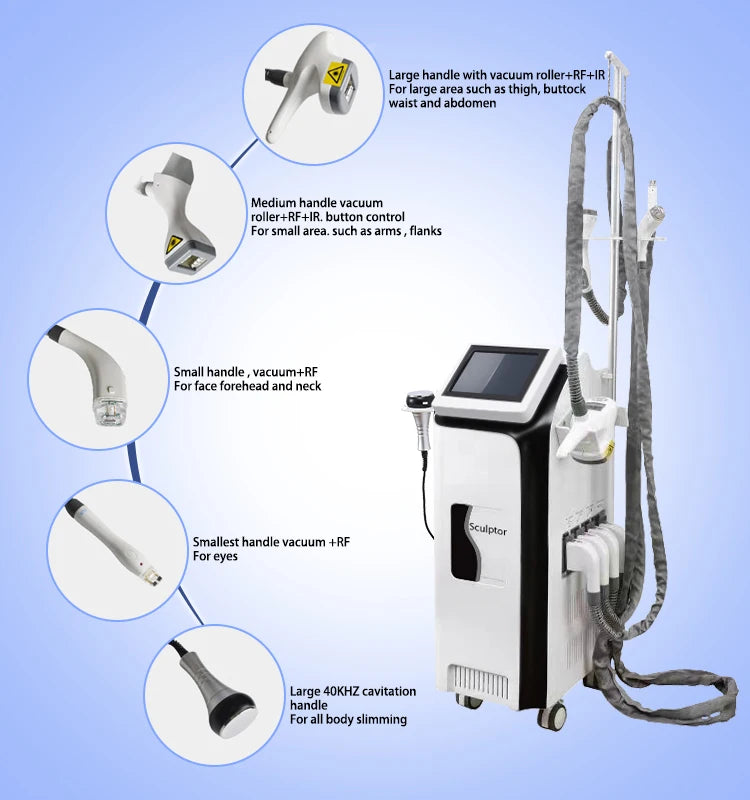 4 in 1 Vacuum Ultrasonic Cavitation 40HKZ Vela Body SHAPE Cellulite Reduction Infrared Light 940NM Face Body Slimming Machine luvshop24