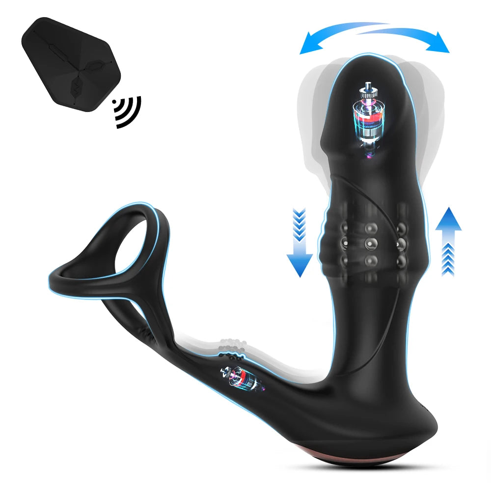 Male Masturbator Penisring Cockring Dick Sleeve Male Prostate Massage Vibrator Dildo Dick Vibrator Male Anal Vibrator luvshop24