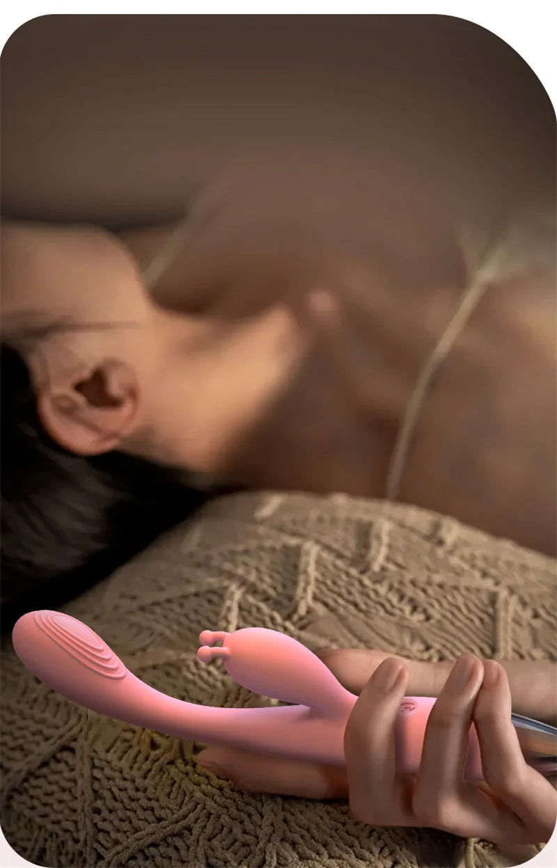 Rabbit Vibrator for Women Powerful vibrating AV Magic Wand G Spot Clitoris Stimulator Vagina Nipple Massage Dildo Masturbator luvshop24