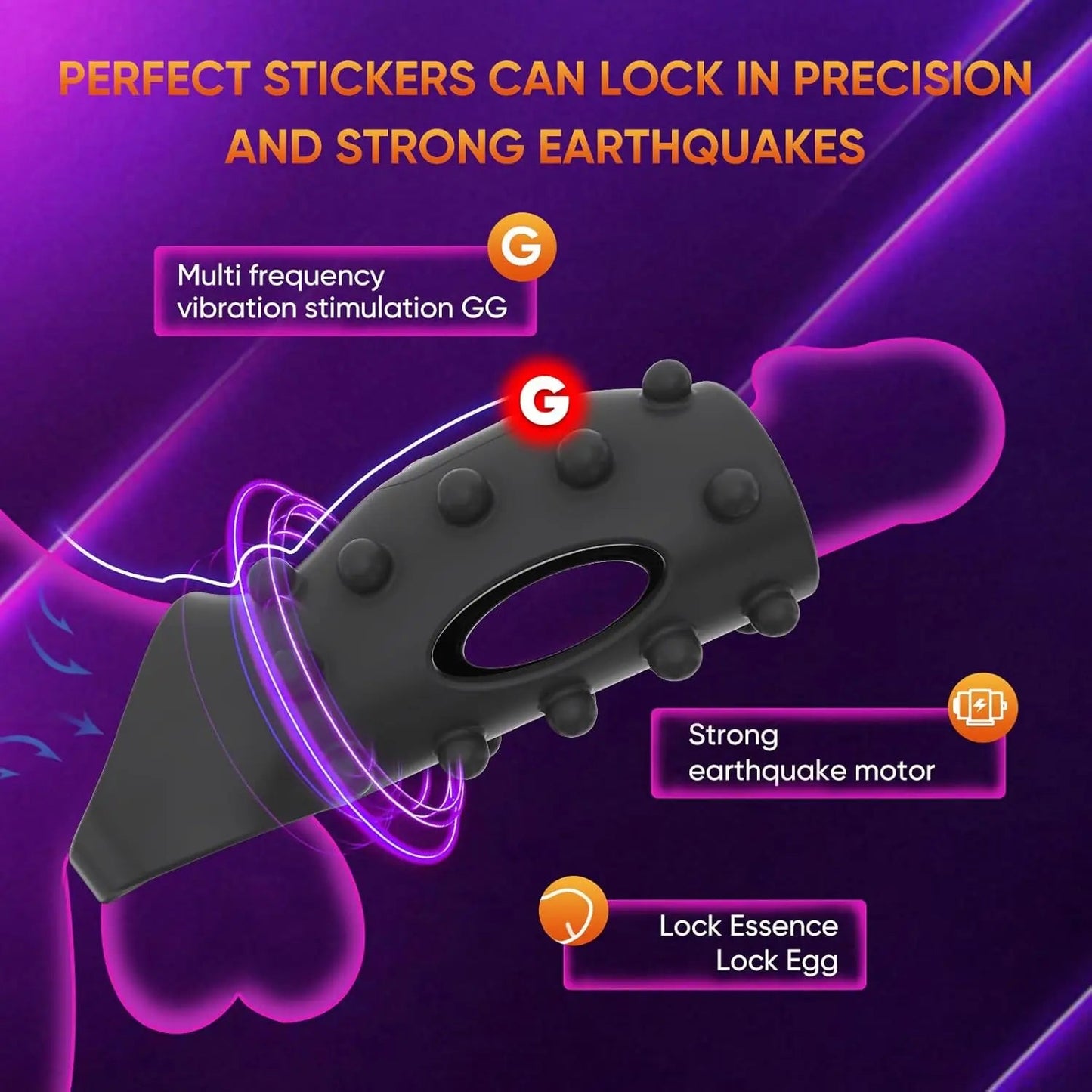 Vibrating Penis Sleeve Cock Ring G Spot Stimulate Sex Toys for Men Women Penis Ring Vibrator Delay Ejaculation Adult Sex Toys luvshop24