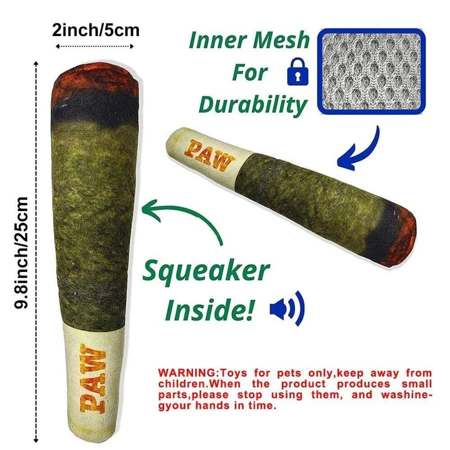 Interactive Dog Joint Sound Puppy Toys Cigar For Small Resistant Squeak Dogs Indestructible Dog Plush Chewing Toy Pet Bite Toys luvshop24