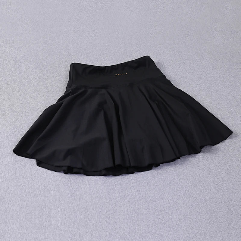 Yoga Wear Athletic Skorts Running Workout Sports Skirts High Waisted Pleated Tennis Skirt for Women luvshop24