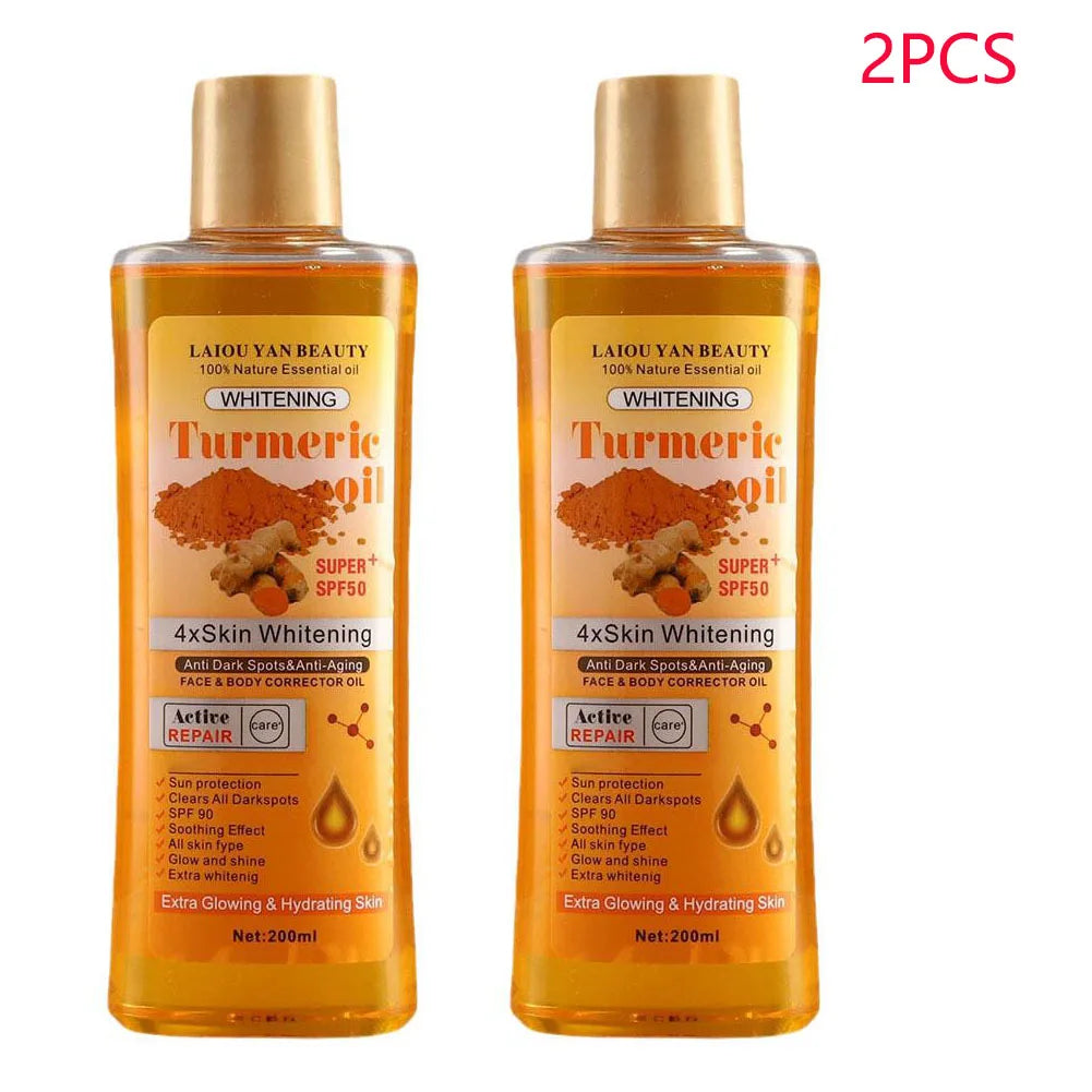 Turmeric Essential Oil Facial Body Massage oil Moisturizing Diffuser Aromatherapy Brightening Smoothing Body Face Skin Care 200m luvshop24