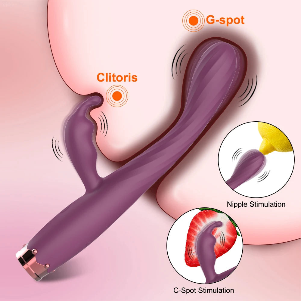 Beginner G-Spot Vibrator for Women Vagina Rabbit Vibrator Clitoris Stimulator Female Masturbator Adult Goods Sex Toy for Women luvshop24