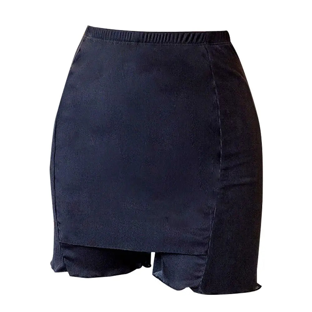 Women's Summer Ice Silk High Waist Shorts Safety Pants Double Layer Seamless Skirt Shorts Underwear Boxer Underpants luvshop24