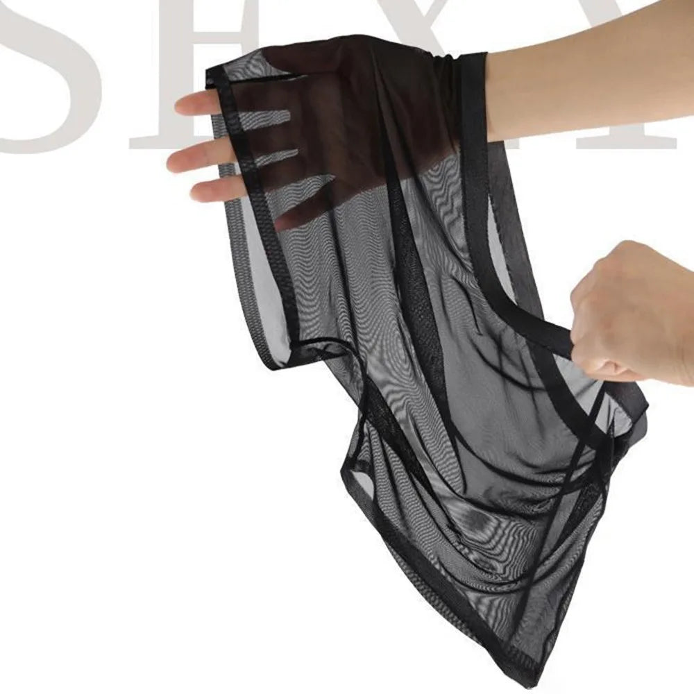 Transparent Boxers for Men See Through Male Underpants Sexy Low Waist Panties Lingerie Intimates luvshop24